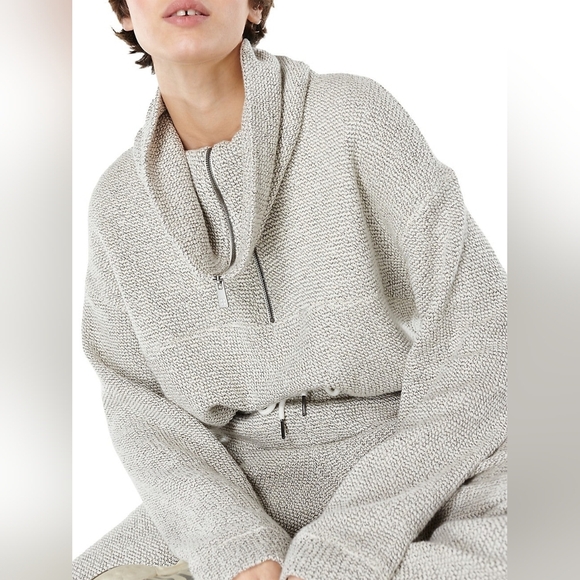 Sweaty Betty- Restful Bouclé Zipneck Sweatshirt - Picture 9 of 16
